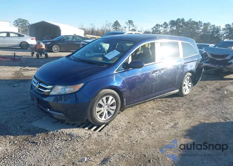 2015 Honda Odyssey Ex-L из США, поврежденный, VIN 5FNRL5H65FB003152
